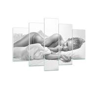Quadro su Vetro 150x100cm Femmina moda modello proposta Stampe Moderni Murale