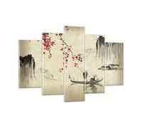 Quadro su Vetro 150x100cm Fiore Ciliegie Giappone Stampe Immagini Moderni Murale