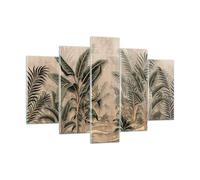 Quadro su Vetro 150x100cm Foresta foglia albero Stampe Immagini Moderni Murale