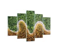 Quadro su Vetro 150x100cm Fotografia aerea modo foresta Stampe Moderni Murale