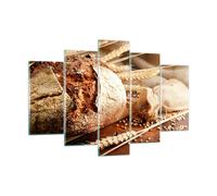 Quadro su Vetro 150x100cm Pane panetteria cibo segale Stampe Moderni Murale