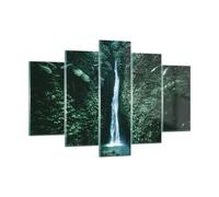 Quadro su Vetro 150x100cm Tropici Cascate Giungla Stampe Immagini Moderni Murale