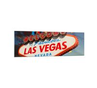 Quadro su Vetro 160x50cm America destinazione las vegas Stampe Moderni Murale