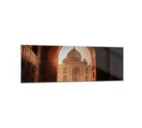 Quadro su Vetro 160x50cm Architettura India Tempio Stampe Moderni Murale
