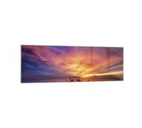 Quadro su Vetro 160x50cm Cielo I Colori Pier Stampe Immagini Moderni Murale