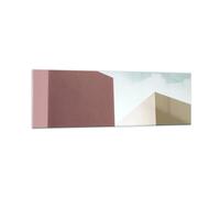 Quadro su Vetro 160x50cm Edifici Architettura Tridimensionale Stampe Murale