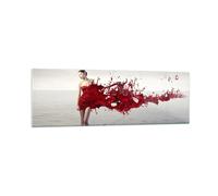 Quadro su Vetro 160x50cm Femmina modello proposta nudo Stampe Moderni Murale