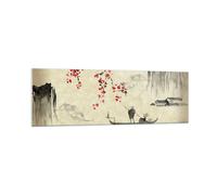 Quadro su Vetro 160x50cm Fiore Ciliegie Giappone Stampe Immagini Moderni Murale