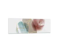 Quadro su Vetro 160x50cm Forma figura astrazione Stampe Immagini Moderni Murale