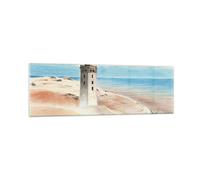 Quadro su Vetro 160x50cm Lanterna mare immagine Stampe Immagini Moderni Murale