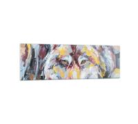 Quadro su Vetro 160x50cm Olio lupo cane Stampe Immagini Quadri Moderni Murale
