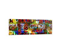 Quadro su Vetro 160x50cm Parole carta da parati moderno Stampe Moderni Murale