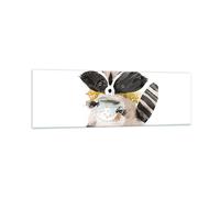 Quadro su Vetro 160x50cm Procione Coppa Bambini Stampe Immagini Moderni Murale