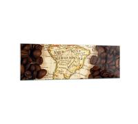 Quadro su Vetro 160x50cm Sud America sementi caffè Stampe Moderni Murale