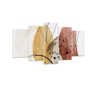 Quadro su Vetro 160x85cm Acquerello Astrazione Forme Stampe Moderni Murale