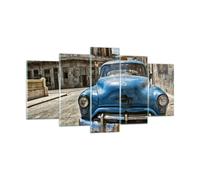 Quadro su Vetro 160x85cm Auto retro Cuba L'Avana Stampe Immagini Moderni Murale