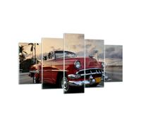 Quadro su Vetro 160x85cm Automobile Cuba Cielo Stampe Immagini Moderni Murale