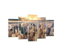 Quadro su Vetro 160x85cm Città grattacieli america downtown Stampe Murale