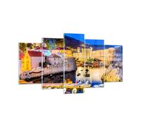 Quadro su Vetro 160x85cm Croazia Dubrovnik centro storico fortezza Stampe Murale