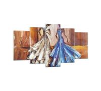 Quadro su Vetro 160x85cm Donne vestiti olio Stampe Immagini Moderni Murale