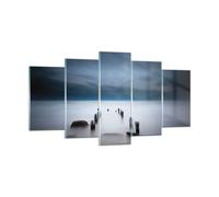 Quadro su Vetro 160x85cm Frangiflutti Nebbia Notte Stampe Moderni Murale
