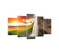Quadro su Vetro 160x85cm geologia islanda Prato Stampe Immagini Moderni Murale