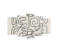 Quadro su Vetro 160x85cm Linea figure forme Stampe Immagini Moderni Murale