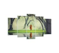 Quadro su Vetro 160x85cm Monaco foresta nebbia Stampe Immagini Moderni Murale