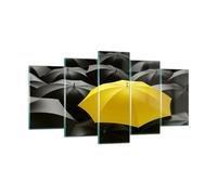 Quadro su Vetro 160x85cm Ombrelli pioggia tempo Stampe Immagini Moderni Murale