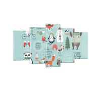 Quadro su Vetro 160x85cm Pasqua animali dolce desiderio Stampe Moderni Murale