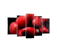 Quadro su Vetro 160x85cm Sport guanti cuoio concorrenza Stampe Moderni Murale