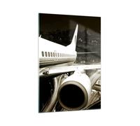 Quadro su Vetro 50x70cm Aereo Strade Città Stampe Immagini Quadri Moderni Murale