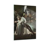 Quadro su Vetro 50x70cm Angeli donna teatro opera Stampe Immagini Moderni Murale