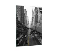 Quadro su Vetro 50x70cm Broadway New York Stampe Immagini Quadri Moderni Murale