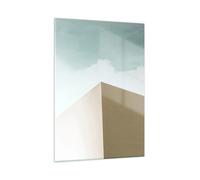 Quadro su Vetro 50x70cm Edifici Architettura Tridimensionale Stampe Murale