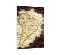 Quadro su Vetro 50x70cm Sud America sementi caffè Stampe Immagini Moderni Murale