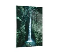 Quadro su Vetro 50x70cm Tropici Cascate Giungla Stampe Immagini Moderni Murale