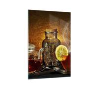 Quadro su Vetro 70x100cm Asia tè sapore salute Stampe Immagini Moderni Murale