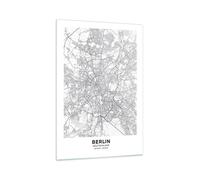 Quadro su Vetro 70x100cm Città mappa Berlino Stampe Immagini Moderni Murale