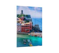 Quadro su Vetro 70x100cm Colori Edifici Italia Stampe Immagini Moderni Murale