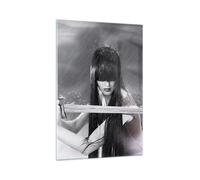 Quadro su Vetro 70x100cm Donna aggressione spada Stampe Immagini Moderni Murale
