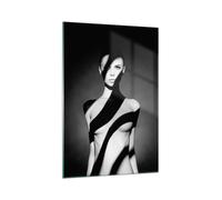 Quadro su Vetro 70x100cm Nudo Donna Fotografia Stampe Immagini Moderni Murale