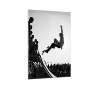 Quadro su Vetro 70x100cm sport skateboard Stampe Immagini Quadri Moderni Murale