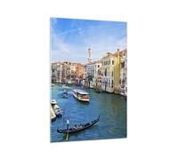 Quadro su Vetro 70x100cm Venezia canale crociera gondola Stampe Moderni Murale