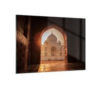 Quadro su Vetro 70x50cm Architettura India Tempio Stampe Immagini Moderni Murale