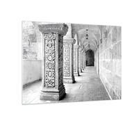 Quadro su Vetro 70x50cm Architettura Pezzo Bianco E Nero Stampe Moderni Murale
