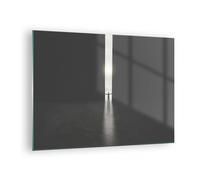 Quadro su Vetro 70x50cm Cancello Uomo Luce Stampe Immagini Quadri Moderni Murale