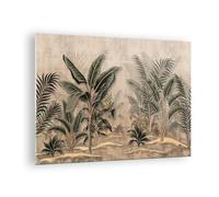 Quadro su Vetro 70x50cm Foresta foglia albero Stampe Immagini Moderni Murale