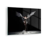 Quadro su Vetro 70x50cm Fotografia danza ali Stampe Immagini Moderni Murale
