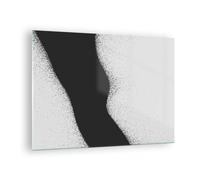 Quadro su Vetro 70x50cm Nero polvere bianco Stampe Immagini Moderni Murale